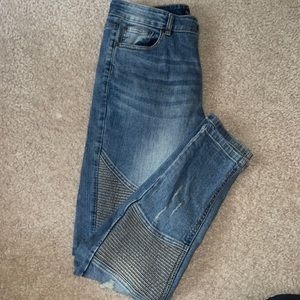 Men Biker Skinny Jeans